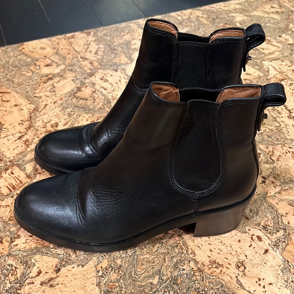 Coach Leather Ankle Boots